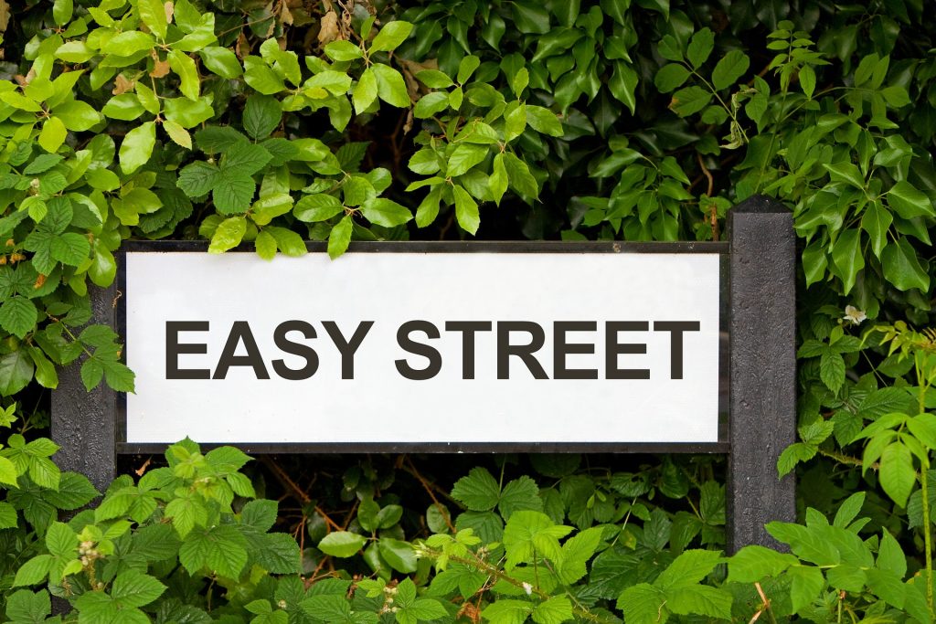 easy street sign