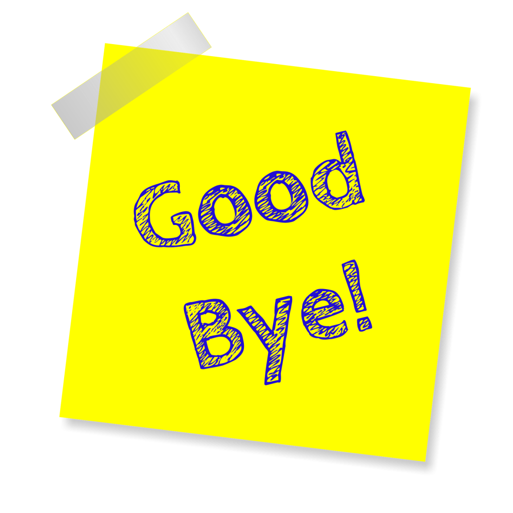 good bye note